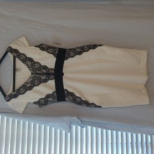 NWT Sangria dress size 10 black and winter white